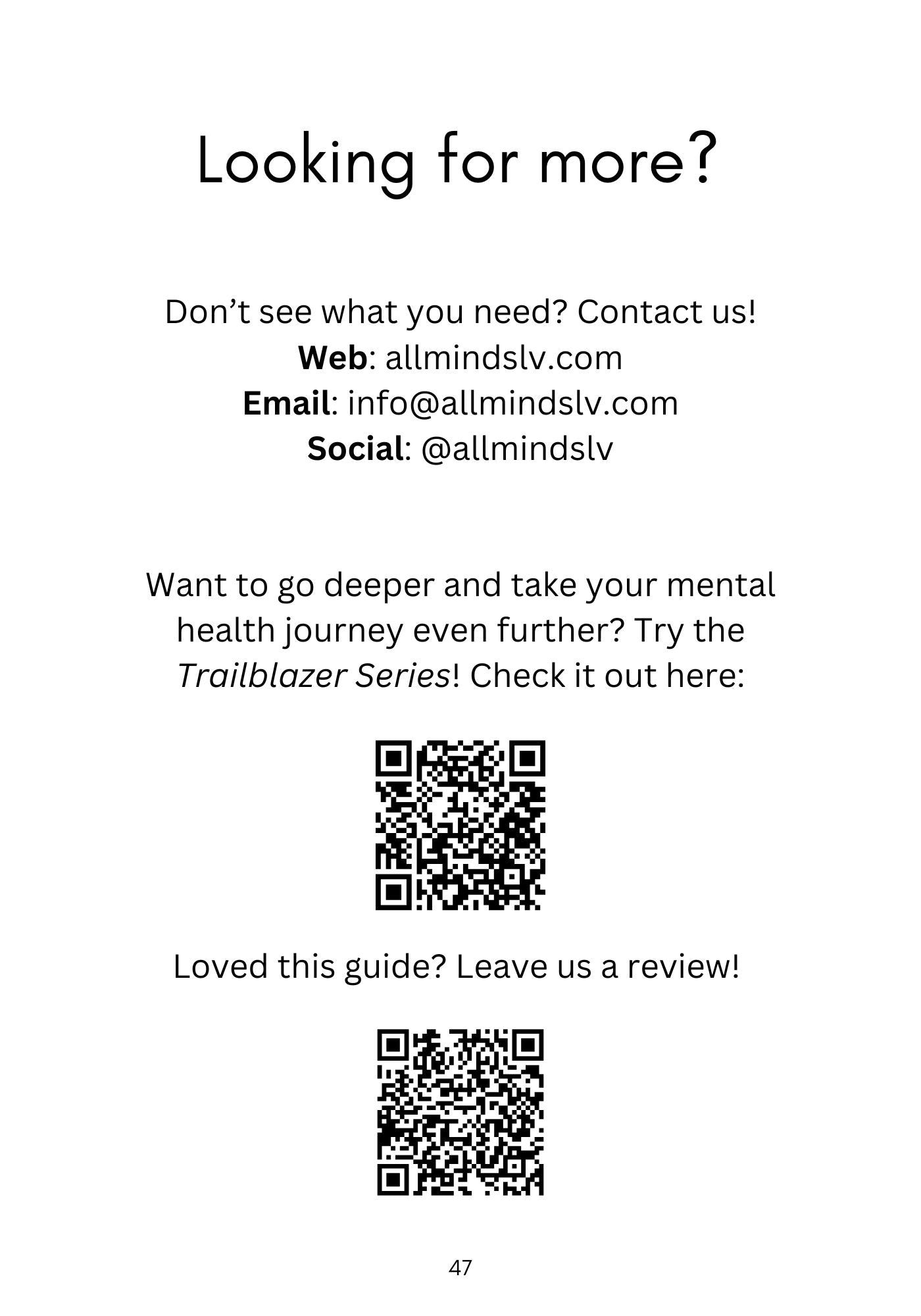 Starter Guide: A Mental Health Journal