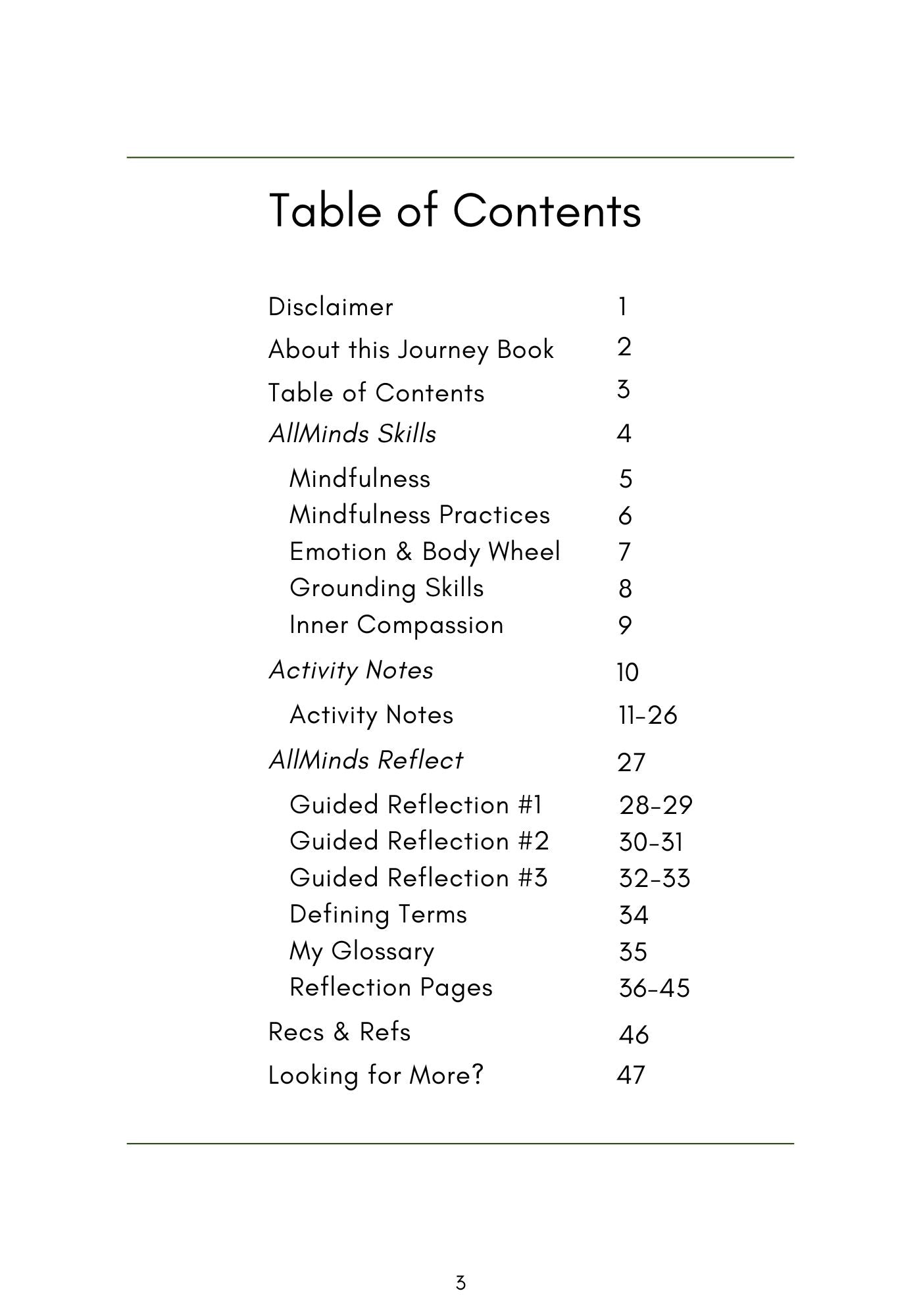 Starter Guide: A Mental Health Journal