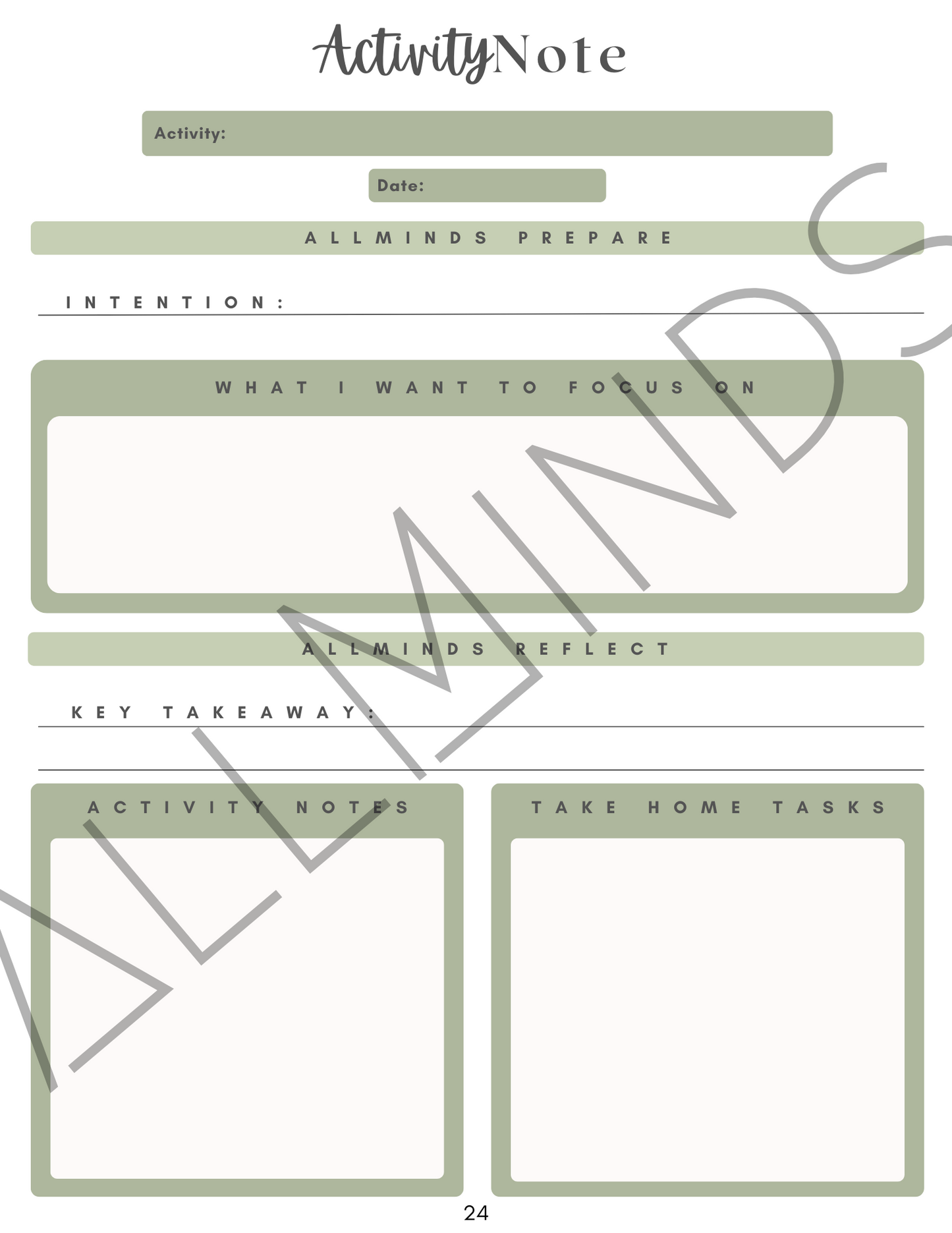 Starter Guide: A Mental Health Journal